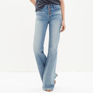 Madewell high-waisted flea market flare jeans.